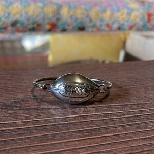 Sterling Silver Football Bracelet